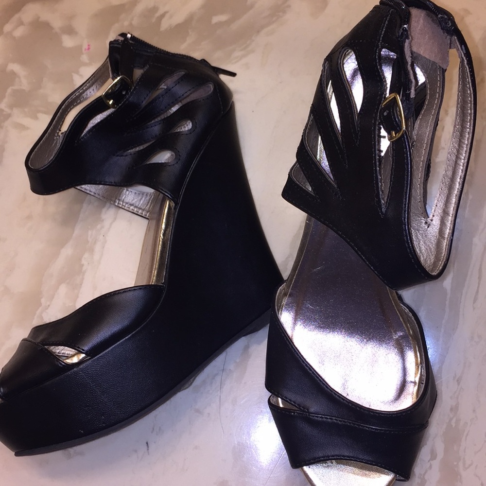 Charlotte Russe Black Heel Sandals